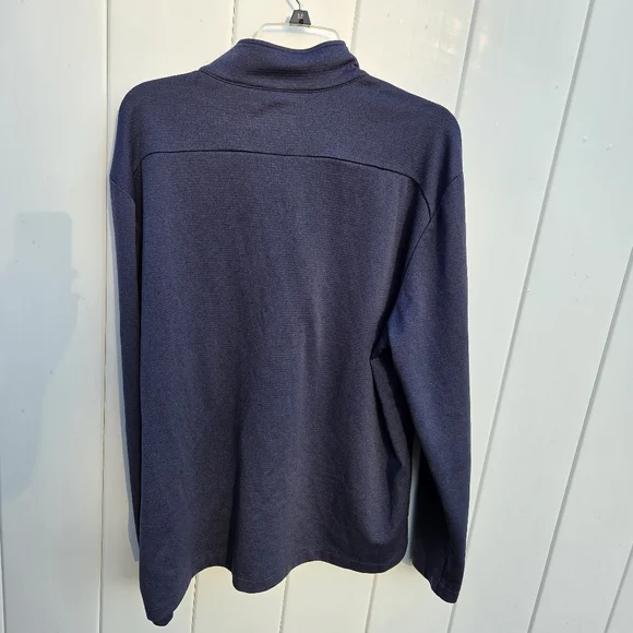 Callaway Golf Navy Quarter-Zip Pullover Men's Size  L - Picture 2 of 10
